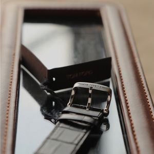 -NEW- (missing tag) Tom Ford Black Alligator Watch Strap 21’